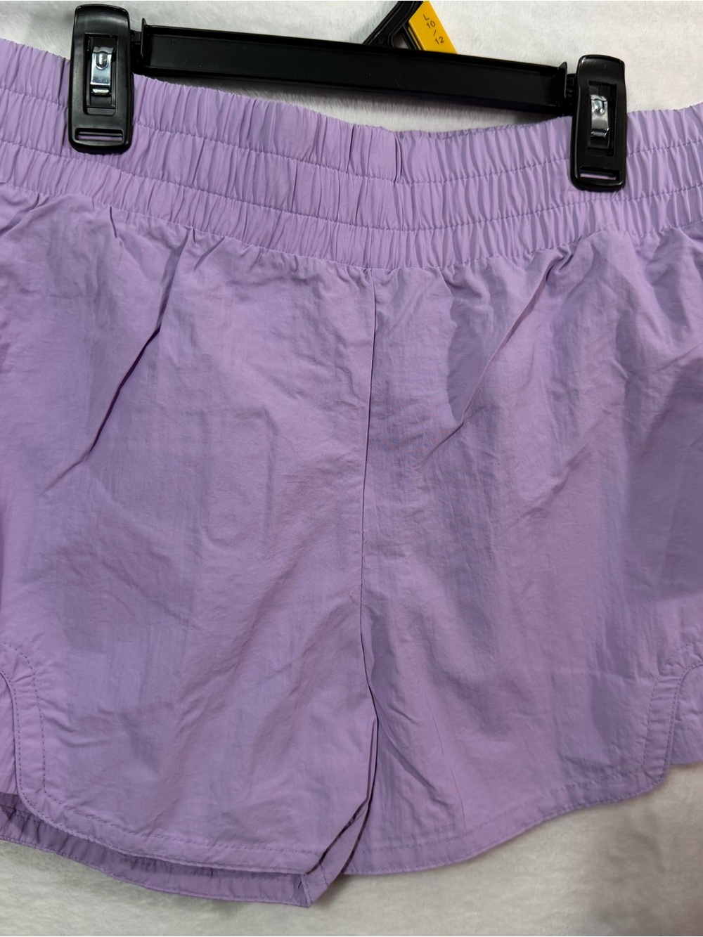 Women’s Lavender Elastic Waist Shorts